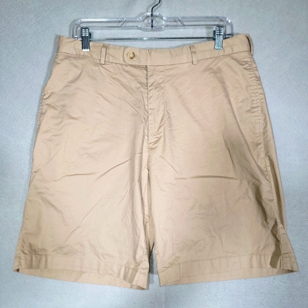 Peter Millar Mens Golf Shorts Cotton Blend Khaki MS13B40 Size 34x9